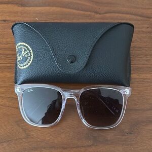 Ray-Ban Clear Frame 4401D Sunglasses with Black Case